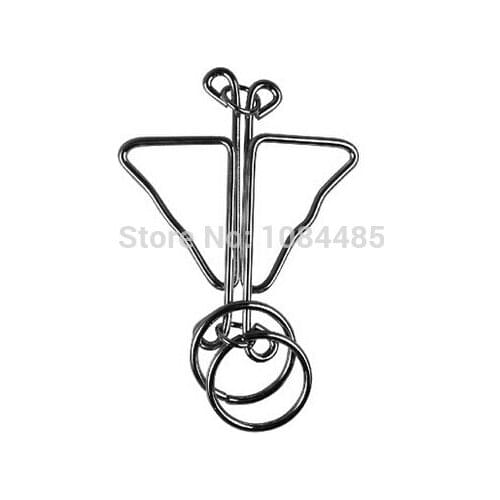 Butterfly Shaped Metal Wire Brain Teaser Puzzle Game Toy for Adults Children