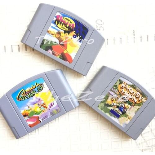 Mystical Ninja Cruis'n World Harvest Moon 64 English Language Video Game for 64 Bit Console NTSC Version