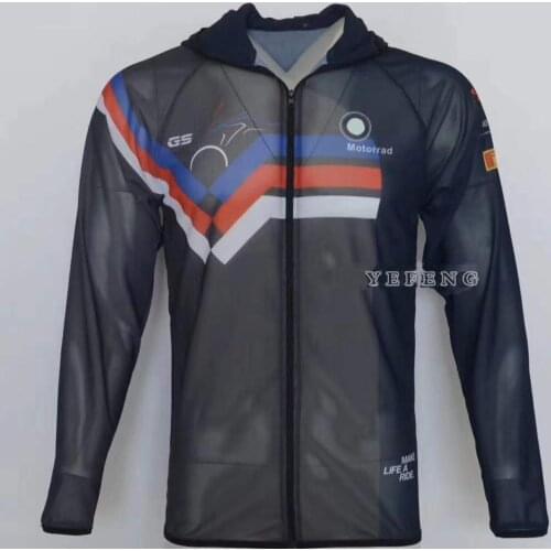 New One Anti-UV Hoodie for BMW Motorrad Motorcycle ATV Bike Riding Mens Sweatshirt Sun protection clothes