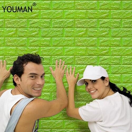 Wallpapers YOUMAN 70cm X 77cm PE Foam 3D Wallpaper DIY Wall Stickers Wall Decor Brick Stone Wallpaper Room House Kitchen Decal