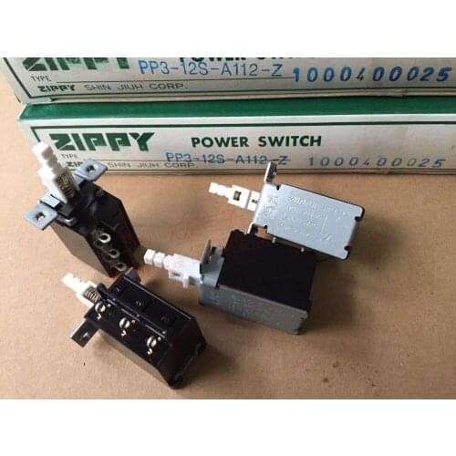 Original new 100% import PP3-12 button switch self-locking 3pin 15A 250V power switch PP3-12-A112-Z