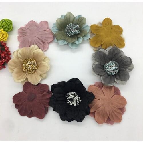 Christmas Wreath Decorations 3D flowers Matt Artificial Flowers For Needlework Accessories Valentines Day Gifts Craft Supplies
