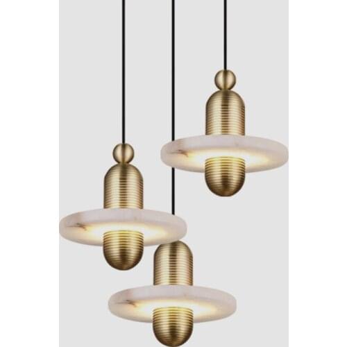 Postmodern Yunshi restaurant chandelier atmosphere lamp Nordic luxury dining table bar bedroom bedside decorative lamps