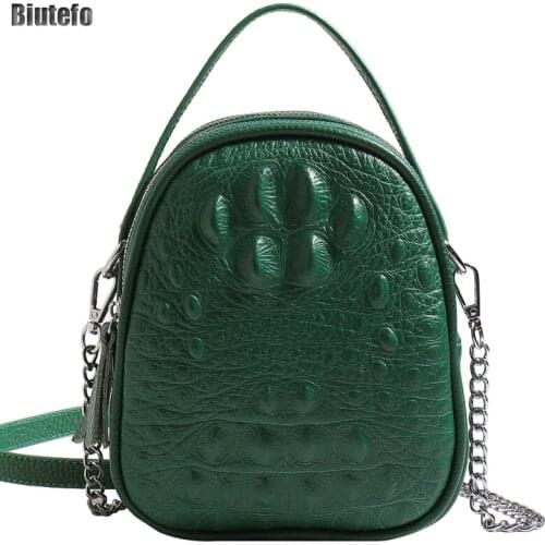Genuine Leather Crossbody Bags for Women Handbags Carryons Sac Cabas Luxury Designer Phone Serpentine Crocodile Pattern Shoulder