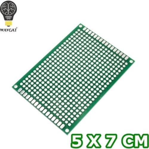 SUQ 5*7 PCB 5x7 PCB 5cm 7cm Double Side Prototype PCB diy Universal Printed Circuit Board
