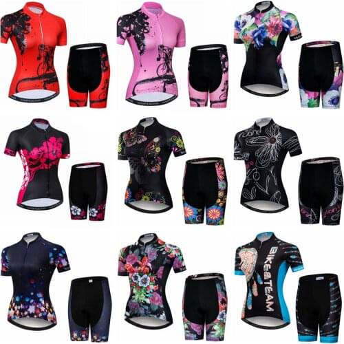 Weimostar Bike Shirt Top Team Women Bicycle Clothes Maillot Ropa Ciclismo Quikc Dry MTB Bike Clothing Raod Cycling Jersey Set