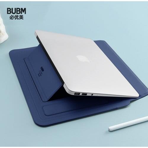BUBM Laptop Bag Sleeve with Stand Function 2 in 1 MacBook Notebook Protective Case Waterproof Handbag for MacBook HP Asus Lenovo