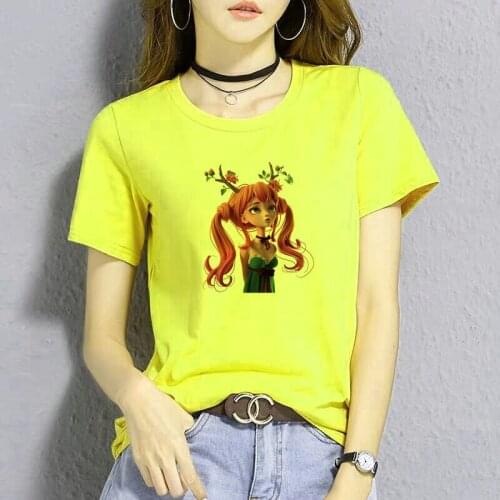 Bgtomato Fashion Lovely Personality Woman Nordic Vintage Art T Shirt Women Punk Harajuku Short Sleeve Plus Size Streetwear