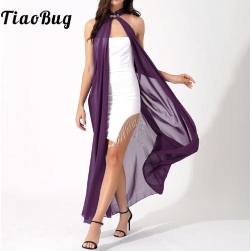 Black chiffon Elegant Women Bride Bolero Cape For Evening Dress Coat Wedding Accessories Bride Cloak Long Shawl Elf Dress Up