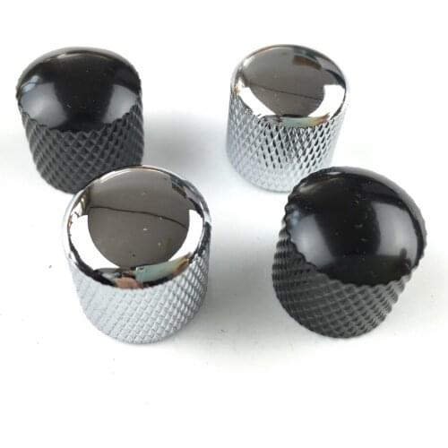 1 Piece Dome Metal volume tone Control Potentiometer(POT) Knobs For Electric Guitar Bass gear switch cap