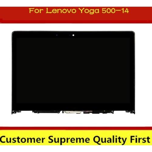 14'' LCD Touch Screen Digitizer Assembly For Lenovo Yoga 500-14IBD 80N4 80N5 500-14ISK 80R5 Display fru 5D10H91420 5D10H91421