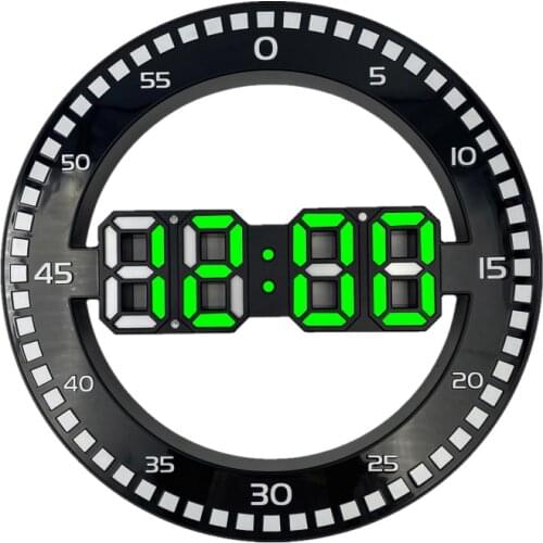 3D LED Wall Clock Modern Desktop Digital Table Clock Alarm Night Light Saat Electronic Wall Clock For Home Decor Living Room