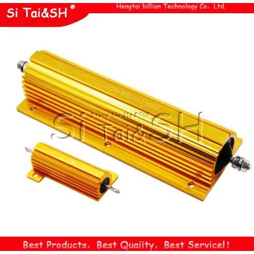 500W Aluminum Power Metal Shell Case Wirewound Resistor 0.1R ~ 500R 0.1 0.5 1 2 4 5 8 10 50 100 500 ohm