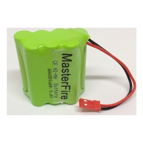 MasterFire New 8.4V AAA 800mAh NI-MH Battery Rechargeable NiMH Batteries Pack with Red Plug