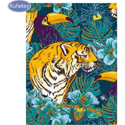 Needlework 5D DIY Diamond Painting tiger Diamond Mosaic Diamond Embroidery Pattern Hobbies art and Crafts Home Decor Gifts