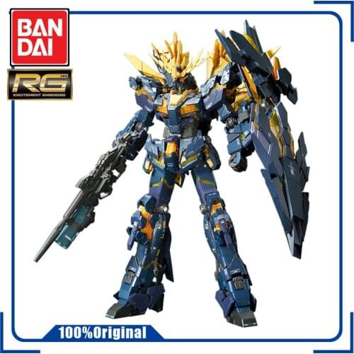BANDAI RG 1/144 UNCORN GUNDAM 02 BANSHEE NORN Assembly Model Action Toy Figures Gifts for Children