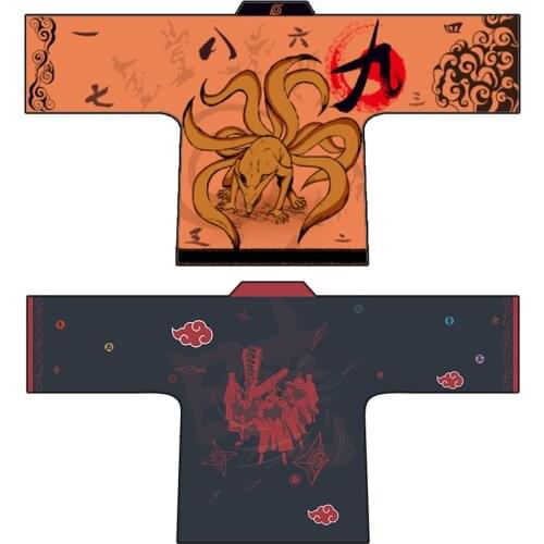 Brdwn Shippuden Unisex Kurama kyuubi Akatsuki Minato China Offcial License Haori Cape Cloak