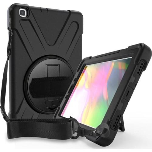 Case for Samsung Galaxy Tab A 8.0 2019 SM-T290/T295/T297 Heavy Duty Armor Rugged Shockproof Kids Cover with Hand/Shoulder Strap