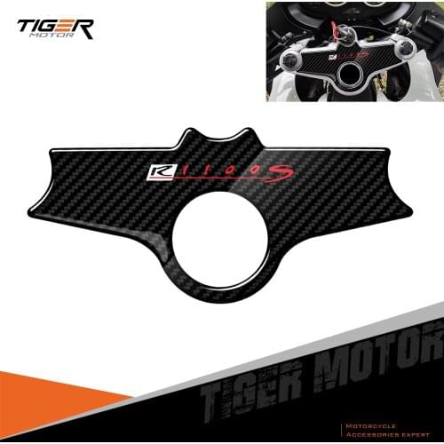 For BMW Motorrad R1100S 1996-2001 3D Carbon-look Upper Triple Yoke Defender