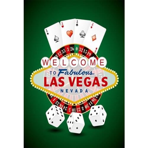 Las Vegas poker backgrounds photography art portrait polyester newborns photo backdrops in photo studio props photophone LV-316