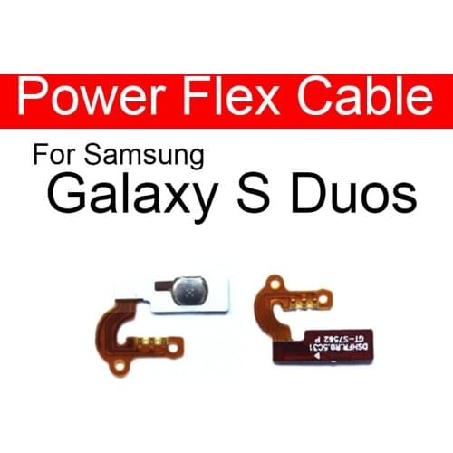 Power Flex Cable For Samsung Galaxy S Duos GT-S7562 S7562 Switch On Off Key Side Button Flex Cable Ribbon Replacement Repair