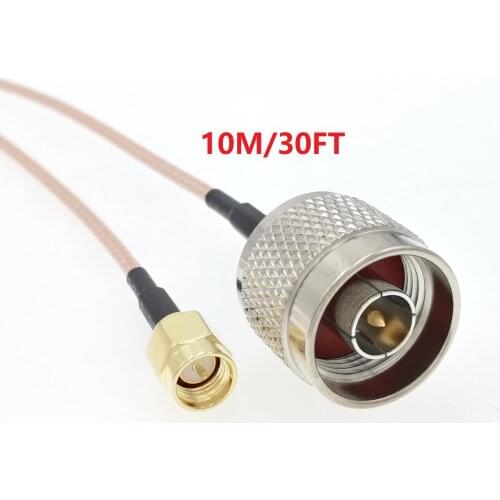 N Type Male To SMA Male RG316 WiFi Antenna Adapter Coaxial Pigtail Cable 10M/30FT