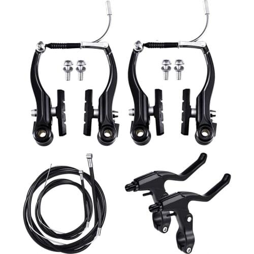Complete Mtb Alloy Bicycle Mountain Bike V Brake Set And And Cable (Front + Rear) Set Brake Sensitivity
