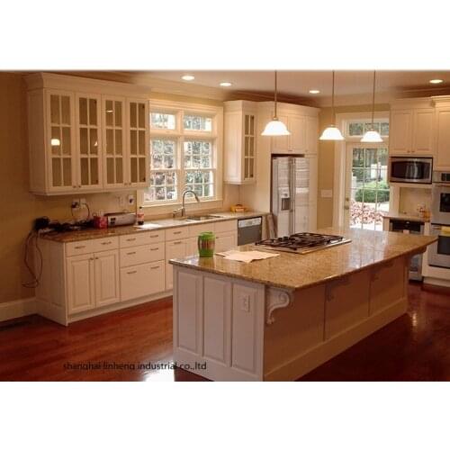 PVC/vinyl kitchen cabinet(LH-PV087)