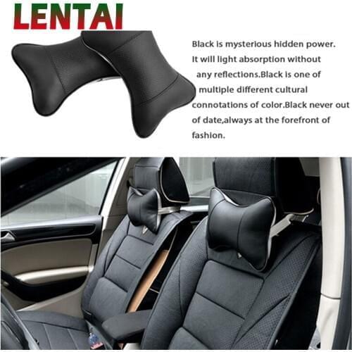 LENTAI Car Styling Neck Pillow Comfort For Seat Leon Ibiza Renault Duster Megane 2 Logan Captur Clio Mazda 3 6 CX-5 Accessories