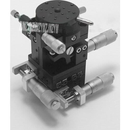 New XYZR Axis LTP40-LM Manual Work Slider Trimming Platform Linear Stage Bearing Fine-tuning Sliding Table 9.8N (1kgf) 40*40mm