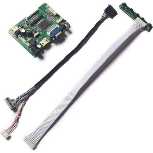 LCD display controller drive board DIY kit 40-Pin fit LP133WH1/LP140WH1 1366*768 LVDS VGA+AV WLED 60Hz screen
