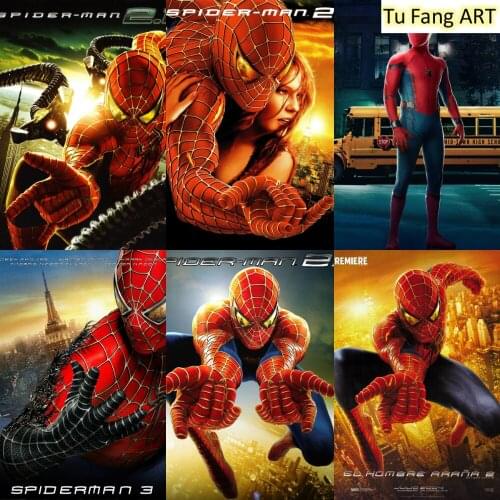 Spiderman Marvel Canvas Painting Superhero Movie Posters Home Decor Wall Art Prints Pictures for Bedroom Room Decoration Gift