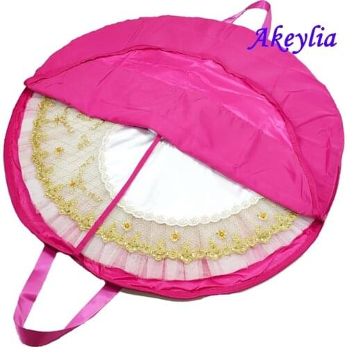 Professional Ballet Tutu Bag Waterproof Ballet Tutu Bags Flexible Ballet Tutu Case Package Bags Black Rose Red