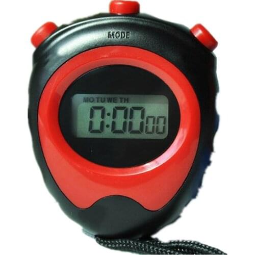 Professional Sports Stopwatch Timer 12 or 24 Hour Calendar Alarm Waterproof Shockproof Handheld Stopwatch for Sports ASD88