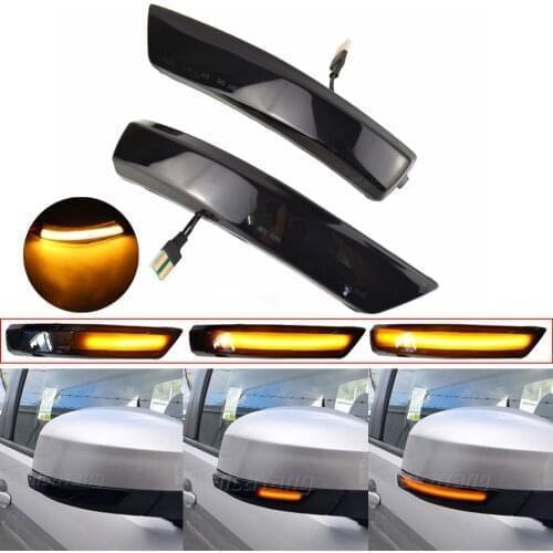 Flowing Water Side Wing Rearview Mirror Indicator Blinker LED Dynamic Turn Signal Light For Ford Focus 2 3 Mk2 Mk3 Mondeo Mk4