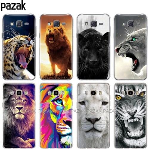 Silicone cover phone case for Samsung Galaxy J1 J2 J3 J5 J7 MINI 2016 2015 prime tiger lion bear