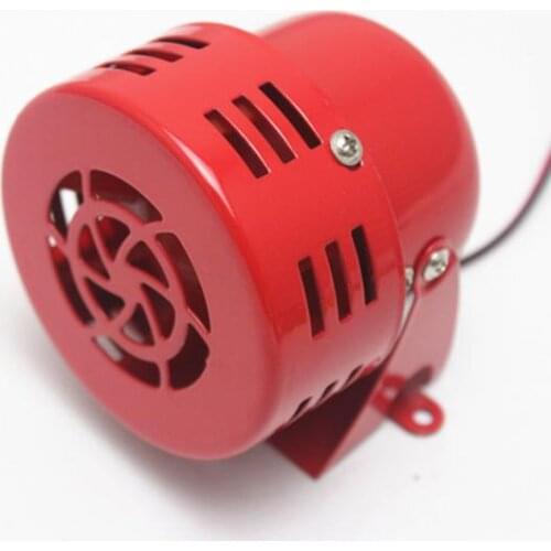 110dB Car Horn Motorcycle Driven Air Raid Siren Metal Horn 12V Auto Air Raid Retro Siren Horn For Truck Boat Yacht Trailer RV