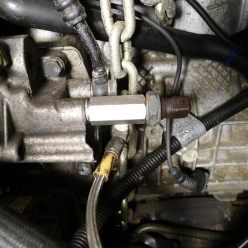 1/8'' BSPT Oil Pressure Sensor Tee to NPT Adapter Turbo Supply Feed Line Gauge N84F