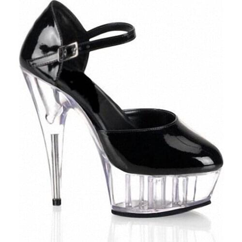 Colors can be customized 15cm high heels with fine cutout stage princess crystal performance shoes in summer banquet sandals