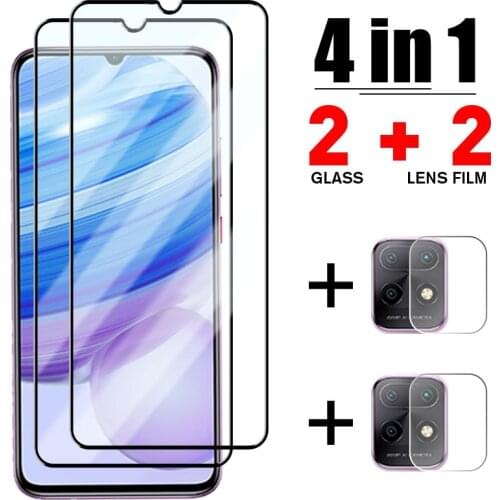 4in1 Full Cover Tempered Glass For Redmi Note 10 Pro 10 10S 9 9 Pro 9S 8 8 Pro Screen Protector Glass For Redmi 9 9A 9T 9C K40