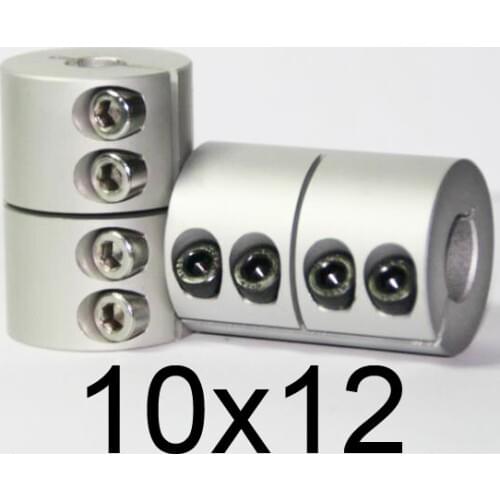 10x12 Rigid clamping screws Solid Coupling for Engraving machine,10mm to 12mm shaft butt-muff coupler for stepper motor D32 L45