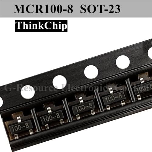 20 pcs) MCR100-8 SOT-23 MCR18 (Marking 100-8) SCR rectifier Silicon Controlled Rectifiers Leakage protector special