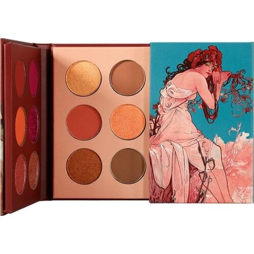 5 piece Private Label Matte Double-Door Eyeshadow Palette Shimmer Long Lasting Eye Makeup Pigment