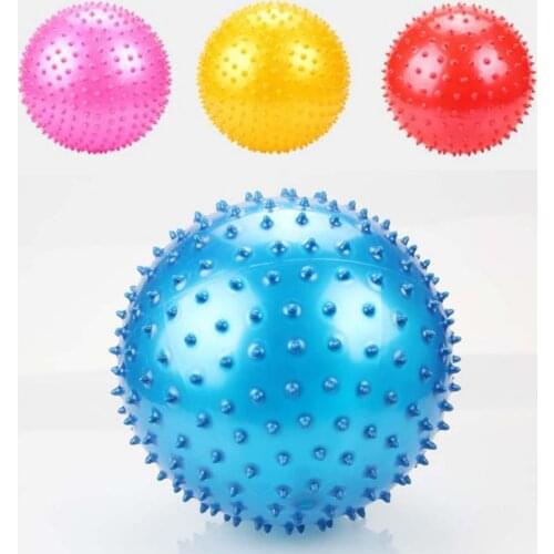 50% Hot Sale 1Pc Soft Inflatable PVC Massage Bouncing Ball Air Pump Development Kids Toy