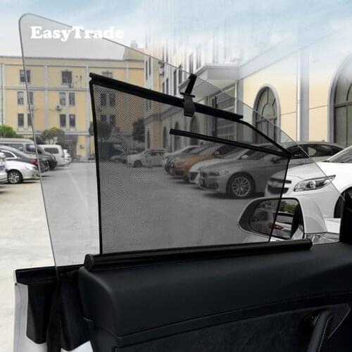 For Tesla Model S Accessories Automatic Lifting Car Sunshade Side Window Sun Visor Sunscreen Insulation Telescopic Car Curtains
