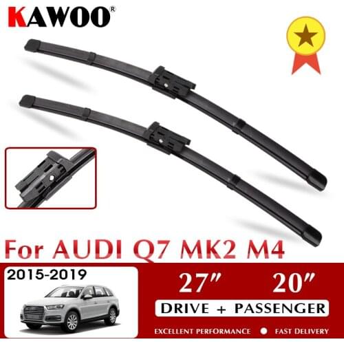 KAWOO Wiper Car Wiper Blades for Audi Q7 MK2 4M 2015 - 2017 Windshield Windscreen Window Wash 26"+20" LHD RHD Auto Accessories