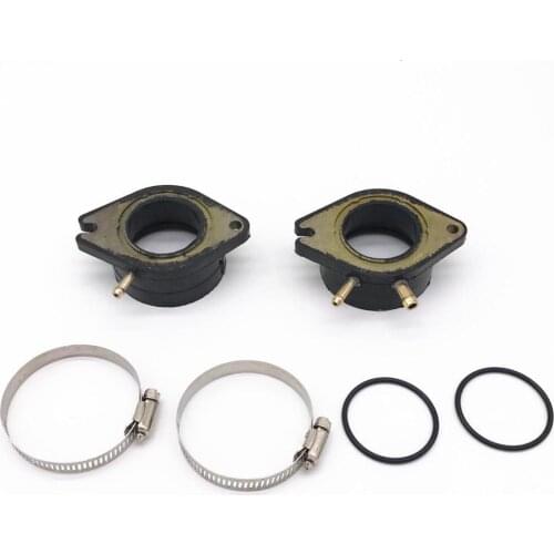 Carburetor Intake Manifold Boot Joint w/ Mounting Kits for Yamaha Virago 750 XV750 81-83 ATV Carb