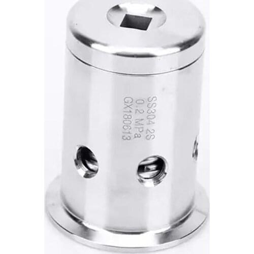 Pressure Relief Valve SS304 1.5"(OD 50.5mm)/ 2"(OD 64mm) Stainless Steel Tri Clamp Vacuum Air Release Valve