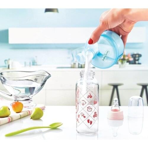 Powder Infant Food Container White 3 Servings Division Baby Meal Storage Container Gift Travel Infant Food Container