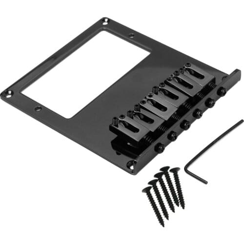Hot AD-6 Saddle Tele Bridge Tailpiece Tele Humbucker TL Guitar Bridge for Telecaster Guitar Black